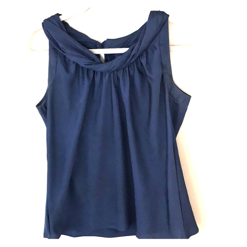 Sleeveless top navy blue